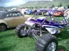 Purple off-road VW buggy at a show